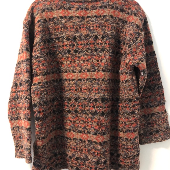 Millar vintage cottage core silk/wool mottled button front cozy M - Picture 3 of 4